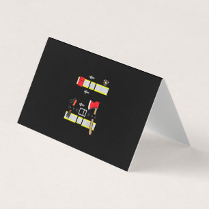 Fireman Uniform Firefighter Costume Halloween DIY Business Card