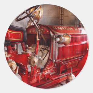 Fireman - Waiting for a call Classic Round Sticker