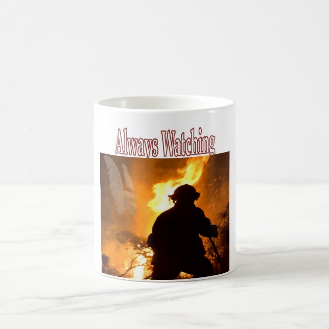 Fireman with Angel Coffee Mug (Center)