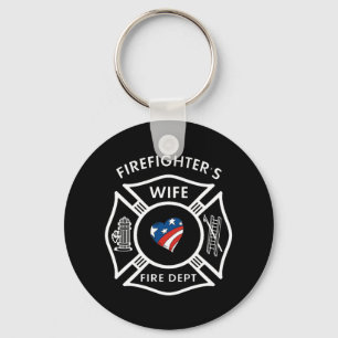 Fireman Wives USA Keychain