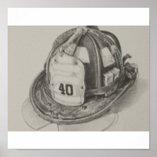 FIREMAN'S HELMAT POSTER