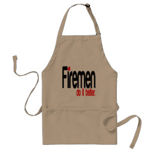 Firemen Do It Better Joke Standard Apron