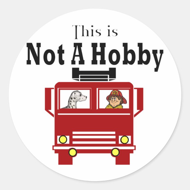 Firemen Gifts Classic Round Sticker (Front)