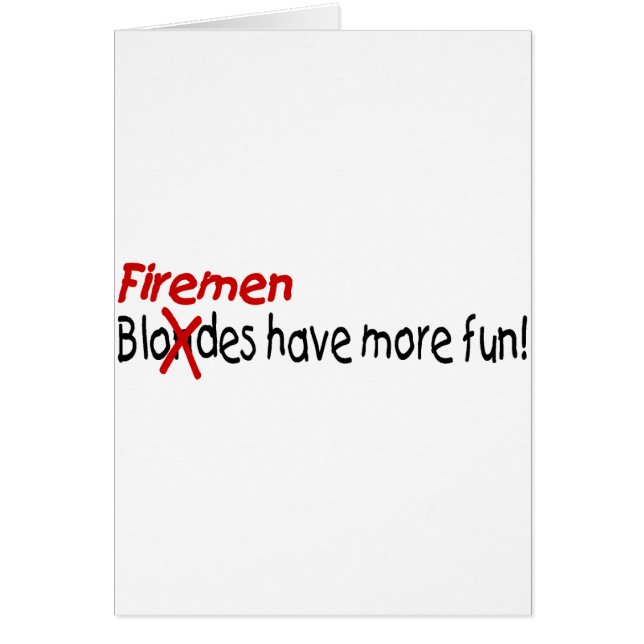 Firemen Have More Fun (Front)