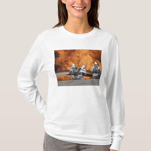 Firemen neutralize a fire T-Shirt (Front)