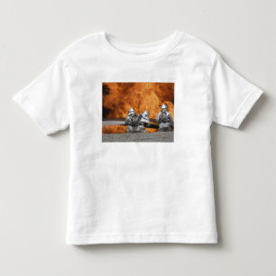Firemen neutralize a fire toddler t-shirt
