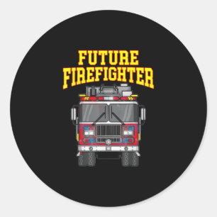 Firemen Out From Dad- Son Nephew Boys Future Fire Classic Round Sticker
