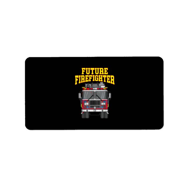 Firemen Out From Dad- Son Nephew Boys Future Fire Label (Front)