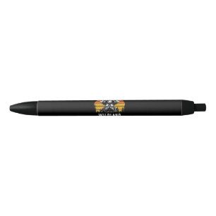 Firemen Reto Sunset Firefighter Black Ink Pen