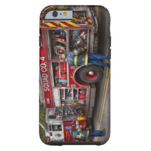 Firemen - The modern fire truck Tough iPhone 6 Case