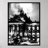 Firemen work on the burning Reichstag_War image