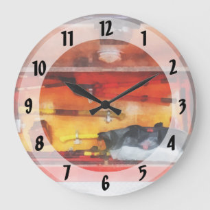 Firemen's Tools of the Trade Large Clock