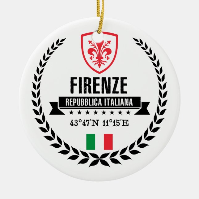 Firenze Ceramic Ornament (Front)