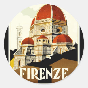 FIRENZE CLASSIC ROUND STICKER