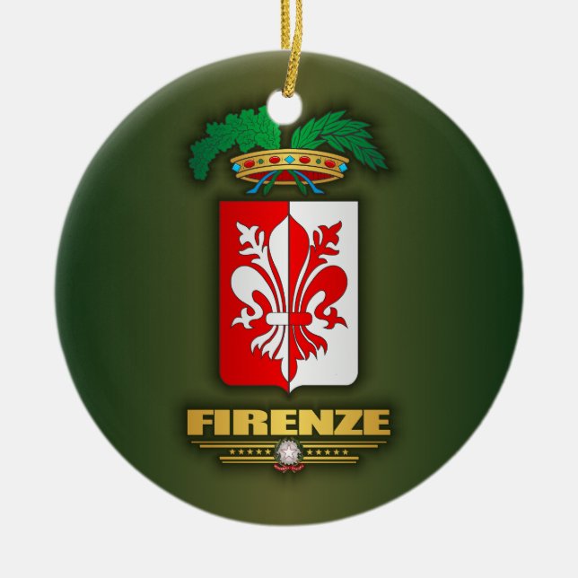 Firenze (Florence) Ceramic Ornament (Front)