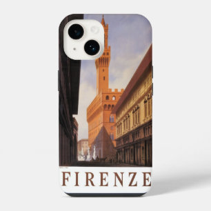 Firenze, Florence, Palazzo Vecchio, Vintage Italy iPhone 14 Case