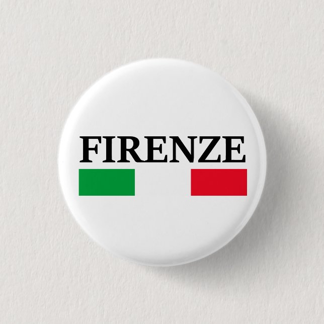 Firenze Italy 1 Inch Round Button (Front)