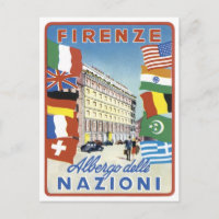 Firenze Nazioni Travel Poster