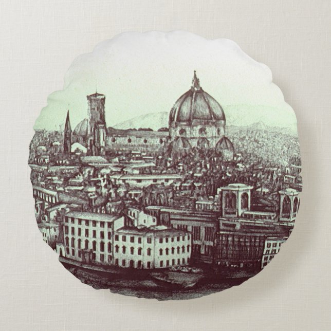 Firenze Round Pillow (Front)