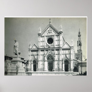 Firenze, S. Croce Church Italy Poster