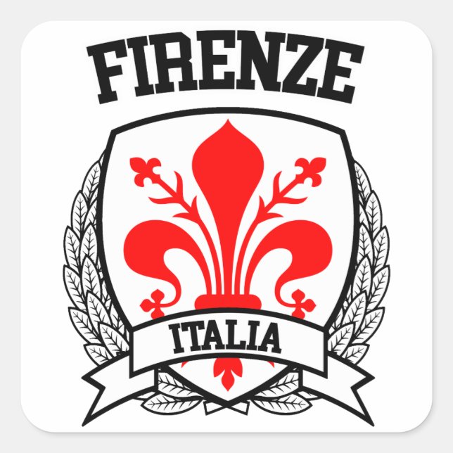 Firenze Square Sticker (Front)