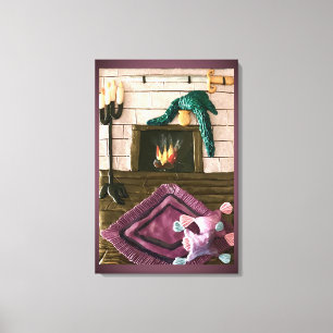 Fireplace Canvas Print