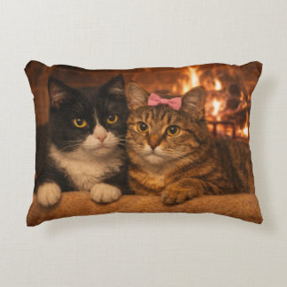 Fireplace Cats – Warm Moments Accent Pillow