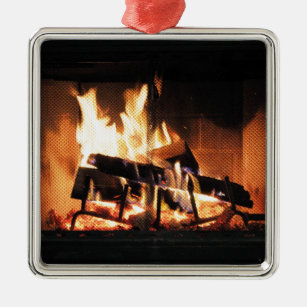 Fireplace Christmas Ornament