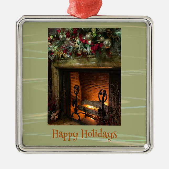 Fireplace Christmas Ornament  (Front)