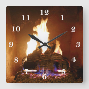 Fireplace Clock