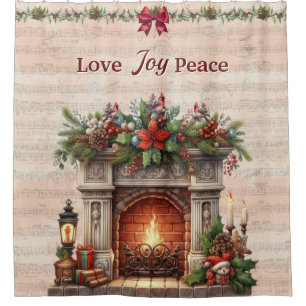 Fireplace, Music Notes, and Paris Postmark 