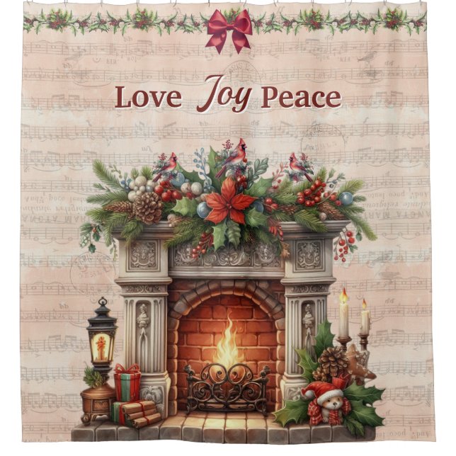 Fireplace, Music Notes, and Paris Postmark  (Front)