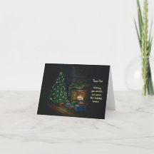 Fireplace Thank You Card
