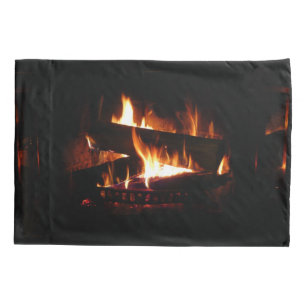 Fireplace Warm Winter Pillowcase