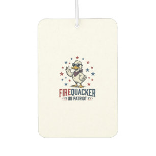Firequacker Patriotic Duck Vintage Shirt Design_1 Air Freshener