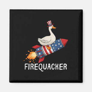 Firequacker Shirt, Funny Goose 4th Of July Shirt Magnet