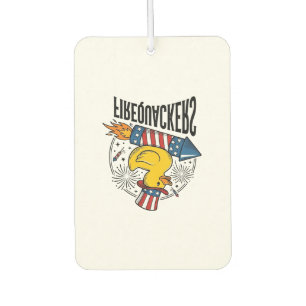 Firequackers Patriotic Duck Firework Shirt Design_ Air Freshener