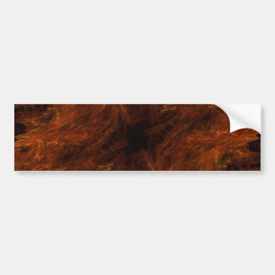Firery Abstract Fractal Background Bumper Sticker