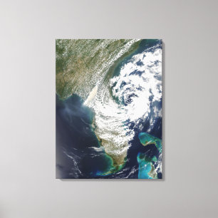 Fires and smoke in Georgia and Florida Canvas Print
