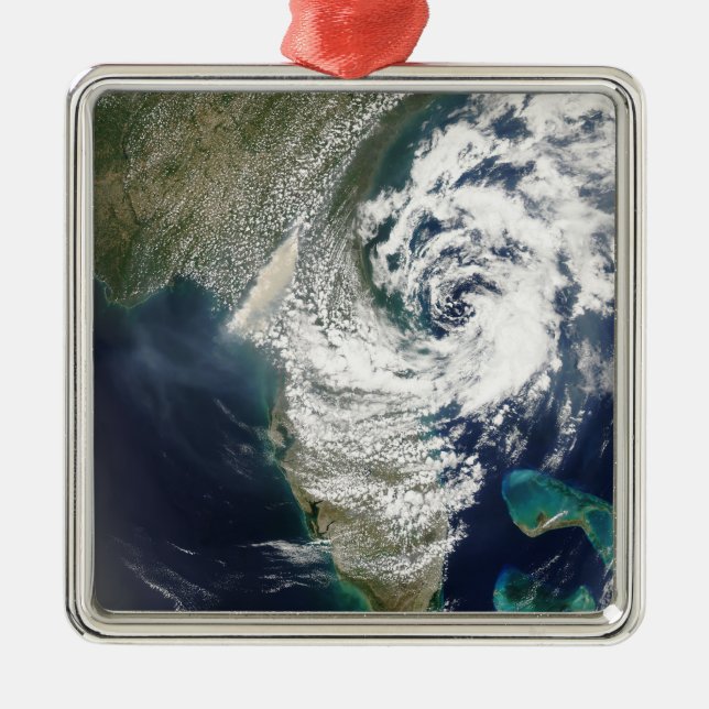 Fires and smoke in Georgia and Florida Metal Ornament (Front)