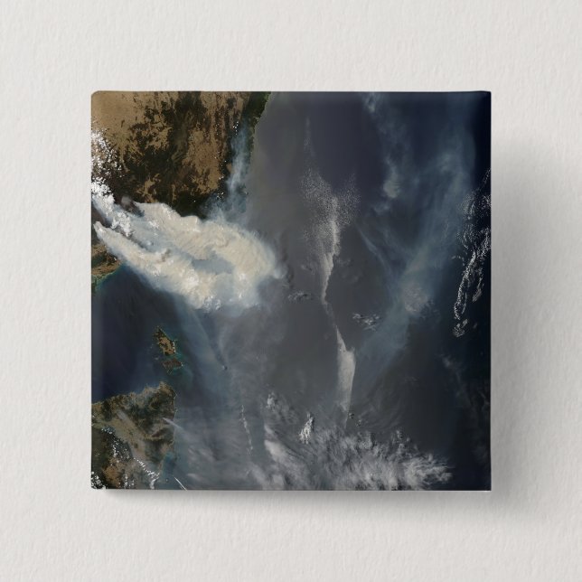 Fires and smoke in southeast Australia 2 Inch Square Button (Front)