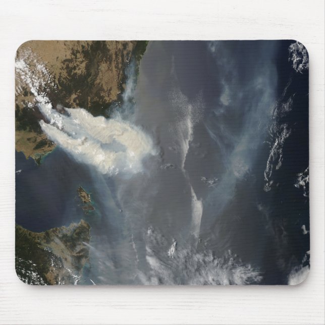 Fires and smoke in southeast Australia Mouse Pad (Front)