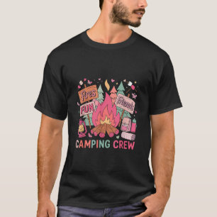 Fires Friend Fun Camping Crew Happy Camper T-Shirt