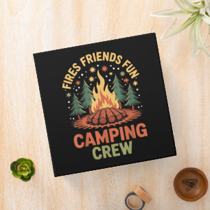 Fires Friends Fun Camping Binder