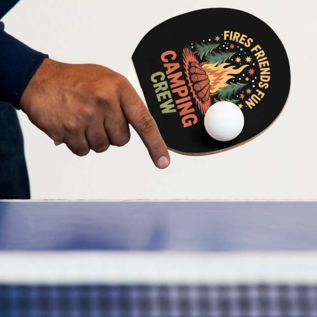 Fires Friends Fun Camping Ping Pong Paddle (Insitu)