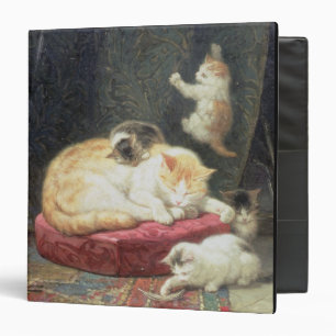 Fireside Bliss (oil on panel) Binder