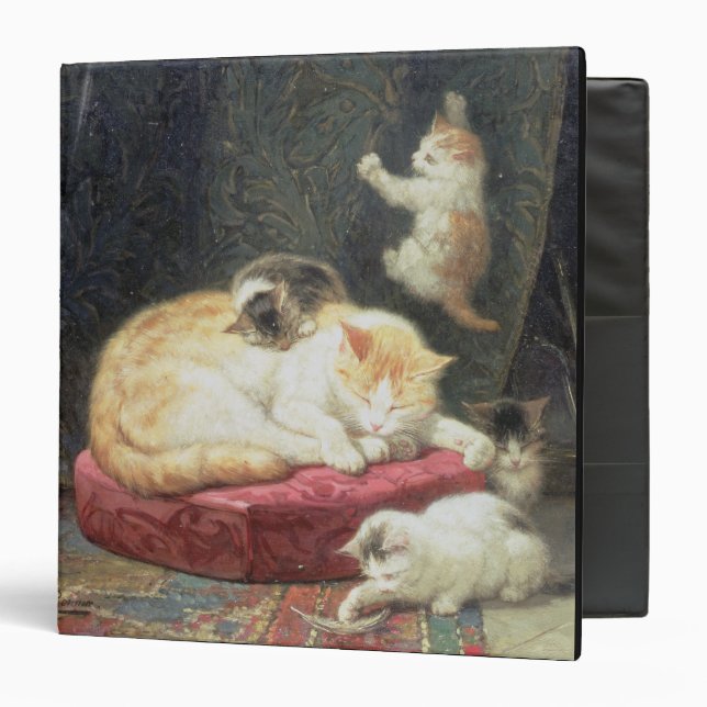 Fireside Bliss (oil on panel) Binder (Front/Inside)