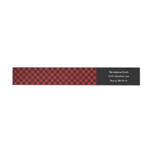 Fireside Holiday Wrap labels