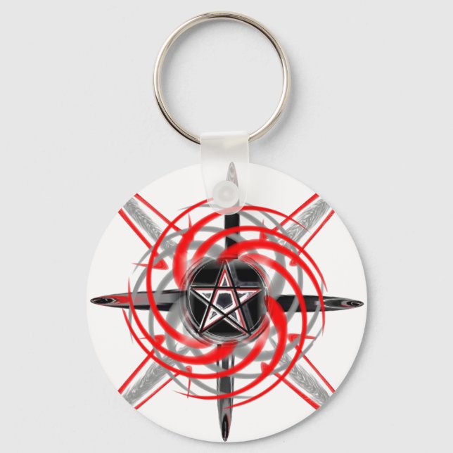 FireStar White-Key Chain Keychain (Front)