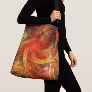 Firestorm Abstract Art Cross Body Crossbody Bag
